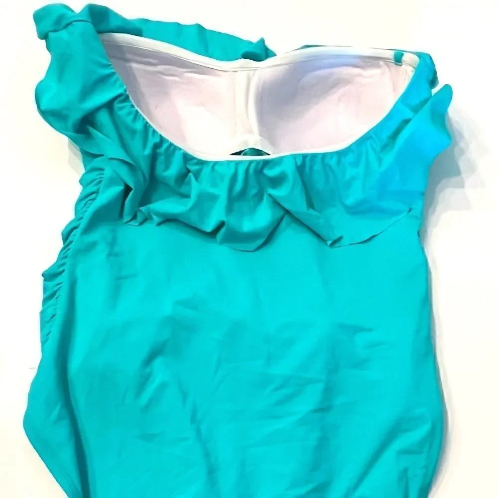 Bleu Rod Beattie ruffled bandeau